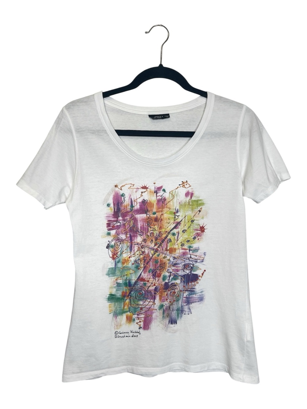 Artist Corinna Kirchhof Colorful Art to Wear 100% Cotton Tee